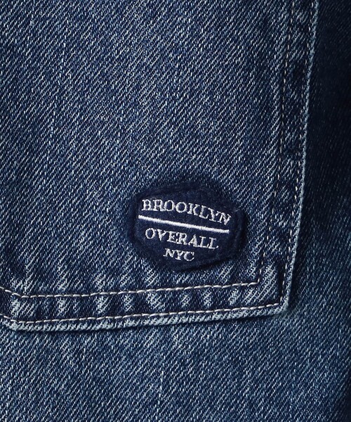 Grand PARK（グランドパーク）の「【BROOKLYN OVERALL】ノーカラーデニムジャケット（デニムジャケット・レディース・ネイビー/その他2/ブルー・FREE）」の19枚目の写真