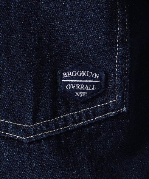 Grand PARK（グランドパーク）の「【BROOKLYN OVERALL】ノーカラーデニムジャケット（デニムジャケット・レディース・ネイビー/その他2/ブルー・FREE）」の21枚目の写真