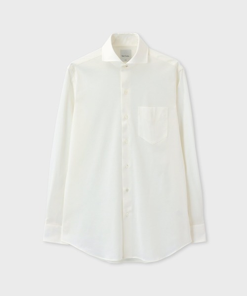 Paul Smith(ポールスミス)の「コットンジャージ ドレスシャツ / 153209 808PR(ビジネスシャツ・メンズ・グレイッシュベージュ/ホワイト・SMALL/MEDIUM/LARGE/X-LARGE)」の2枚目の写真