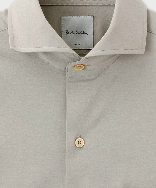 Paul Smith(ポールスミス)の「コットンジャージ ドレスシャツ / 153209 808PR(ビジネスシャツ・メンズ・グレイッシュベージュ/ホワイト・SMALL/MEDIUM/LARGE/X-LARGE)」の5枚目の写真