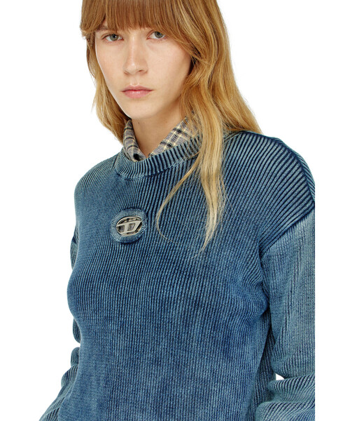 DIESEL（ディーゼル）の「ウィメンズ プルオーバーニット M-ANCHOREX（ニット/セーター・レディース・ネイビー・SMALL/LARGE/X-SMALL/MEDIUM）」の2枚目の写真