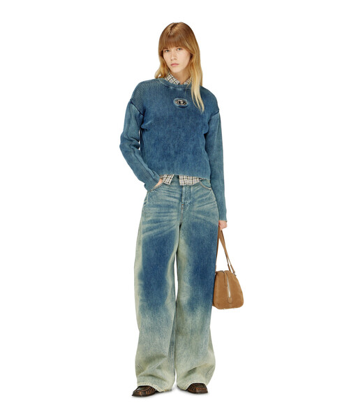 DIESEL（ディーゼル）の「ウィメンズ プルオーバーニット M-ANCHOREX（ニット/セーター・レディース・ネイビー・SMALL/LARGE/X-SMALL/MEDIUM）」の3枚目の写真