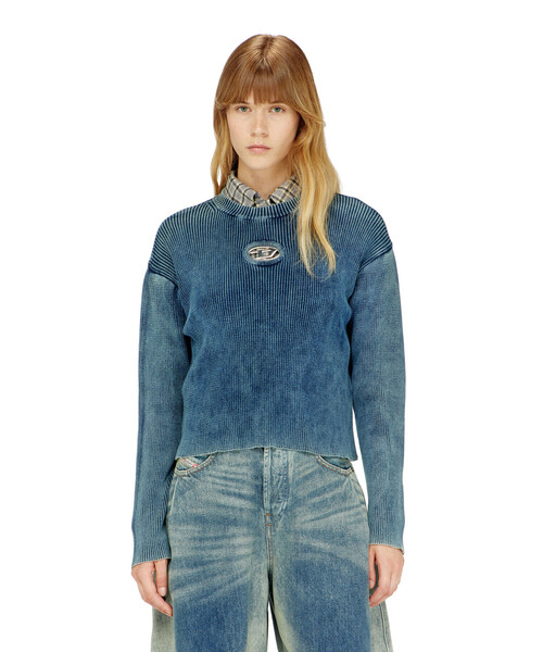 DIESEL（ディーゼル）の「ウィメンズ プルオーバーニット M-ANCHOREX（ニット/セーター・レディース・ネイビー・SMALL/LARGE/X-SMALL/MEDIUM）」の5枚目の写真