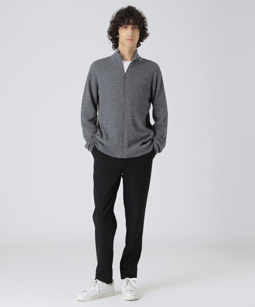 BLACK LABEL CRESTBRIDGE(ブラックレーベル・クレストブリッジ)の「【一部店舗限定】サイドチェックドライバーズニット(ニット/セーター・メンズ・ライトグレー/ブラック・XL/L/M)」の3枚目の写真