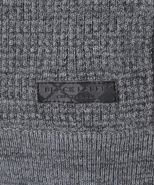 BLACK LABEL CRESTBRIDGE(ブラックレーベル・クレストブリッジ)の「【一部店舗限定】サイドチェックドライバーズニット(ニット/セーター・メンズ・ライトグレー/ブラック・XL/L/M)」の6枚目の写真