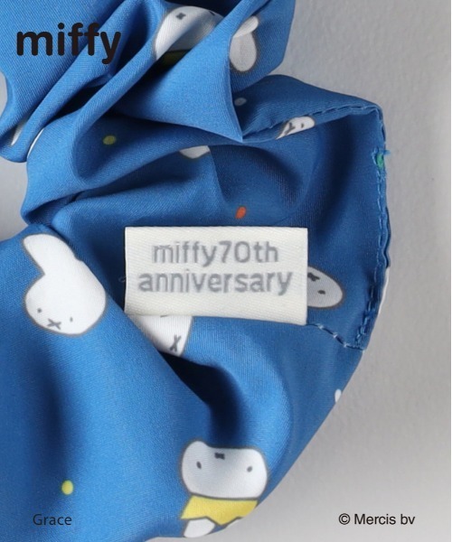 Right-on（ライトオン）の「Other(ソノタ)【レディース】「miffy」 ミッフィーシュシュ（70周年限定デザイン）（その他・レディース・ブルー・ONE SIZE）」の4枚目の写真