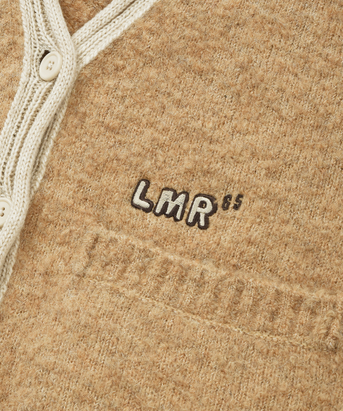LMR（エルエムアール）の「配色ポイントブークレカーディガン ベージュ（ニット/セーター・レディース・ベージュ・L/M）」の5枚目の写真