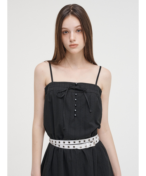 ETMON(エトモン)の「Slip Button Lace Mini Dress Black(ワンピース・レディース・その他・FREE)」の3枚目の写真