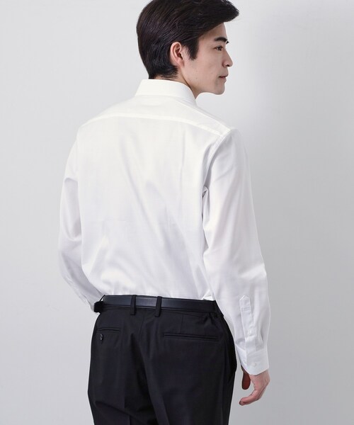 THE SHOP TK (ザ ショップ ティーケー )の「【ビジネス/セレモニー】ドレスドビー長袖シャツ(ビジネスシャツ・メンズ・オフホワイト/パープル・01/02/03/04)」の5枚目の写真