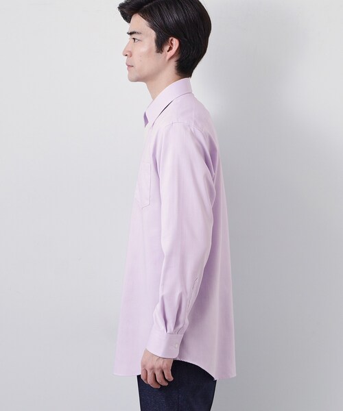 THE SHOP TK (ザ ショップ ティーケー )の「【ビジネス/セレモニー】ドレスドビー長袖シャツ(ビジネスシャツ・メンズ・オフホワイト/パープル・01/02/03/04)」の12枚目の写真