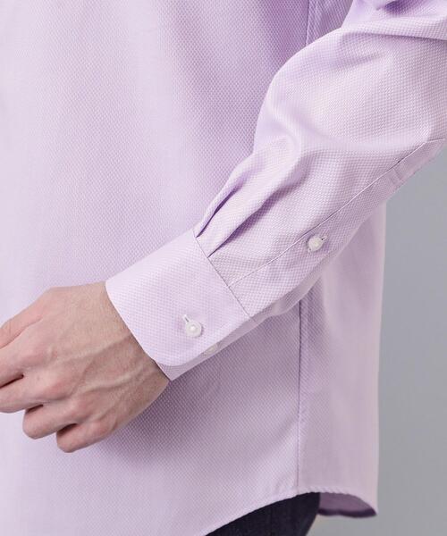 THE SHOP TK (ザ ショップ ティーケー )の「【ビジネス/セレモニー】ドレスドビー長袖シャツ(ビジネスシャツ・メンズ・オフホワイト/パープル・01/02/03/04)」の16枚目の写真