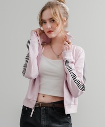 THE NORTH FACE | 日本未展開モデル WHITE LABEL THE NORTH FACE W'S TNF TRACK JACKET 袖ラインショート丈トラックジャケット ジップパーカー(ジャージ)