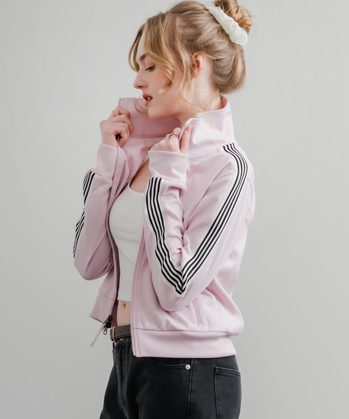 THE NORTH FACE（ザノースフェイス）の「日本未展開モデル WHITE LABEL THE NORTH FACE W'S TNF TRACK JACKET 袖ラインショート丈トラックジャケット ジップパーカー（ジャージ・レディース・オフホワイト/ブラック/ライトピンク・S/M/L）」の17枚目の写真