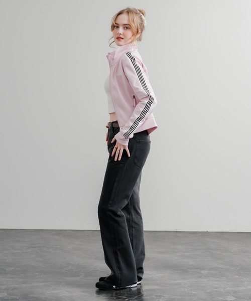 THE NORTH FACE（ザノースフェイス）の「日本未展開モデル WHITE LABEL THE NORTH FACE W'S TNF TRACK JACKET 袖ラインショート丈トラックジャケット ジップパーカー（ジャージ・レディース・オフホワイト/ブラック/ライトピンク・S/M/L）」の18枚目の写真