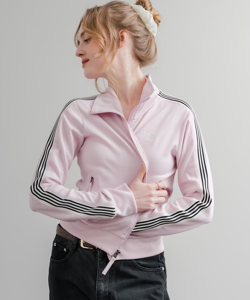 THE NORTH FACE（ザノースフェイス）の「日本未展開モデル WHITE LABEL THE NORTH FACE W'S TNF TRACK JACKET 袖ラインショート丈トラックジャケット ジップパーカー（ジャージ・レディース・オフホワイト/ブラック/ライトピンク・S/M/L）」の21枚目の写真