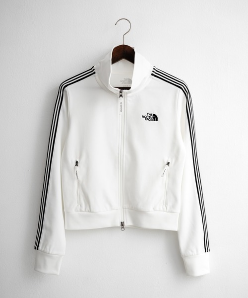 THE NORTH FACE（ザノースフェイス）の「日本未展開モデル WHITE LABEL THE NORTH FACE W'S TNF TRACK JACKET 袖ラインショート丈トラックジャケット ジップパーカー（ジャージ・レディース・オフホワイト/ブラック/ライトピンク・S/M/L）」の22枚目の写真