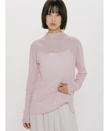 MIDIUMISOLID for Ladies シアーハイネックインナー