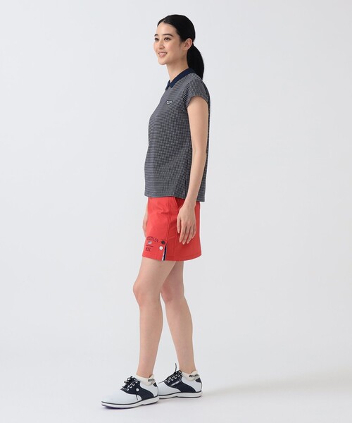 BEAMS GOLF(ビームスゴルフ)の「PURPLE LABEL / ブルックリン ストレッチ スリットスカート(スカート・レディース・レッド/ネイビー・SMALL/MEDIUM/LARGE)」の3枚目の写真