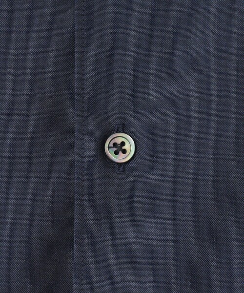 BEAUTY&YOUTH UNITED ARROWS（ビューティーアンドユースユナイテッドアローズ）の「尾州 TW シャンブレー レギュラー シャツ GRANDE TAPERD型 ウォッシャブル MADE IN JAPAN（シャツ/ブラウス・メンズ・ネイビー/グレー系・L/M/S/XL）」の9枚目の写真