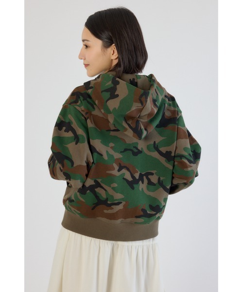 RODEO CROWNS WIDE BOWL（ロデオクラウンズワイドボウル）の「SHARE PATTERN W ジップパーカー（パーカー・レディース・ベージュ系その他/グレー系その他/ブラウン系その他・LARGE/MEDIUM）」の6枚目の写真