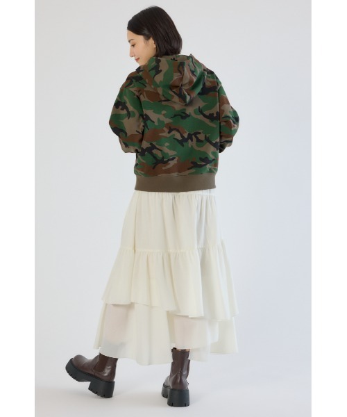 RODEO CROWNS WIDE BOWL（ロデオクラウンズワイドボウル）の「SHARE PATTERN W ジップパーカー（パーカー・レディース・ベージュ系その他/グレー系その他/ブラウン系その他・LARGE/MEDIUM）」の8枚目の写真