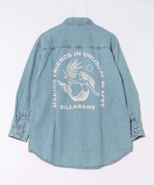 BILLABONG(ビラボン)の「BILLABONG ウィメンズ 【DES. Tropiques】DOWN THE COAST 長袖シャツ 【2026年春夏モデル】(シャツ/ブラウス・レディース・ライトブルー・MEDIUM)」の2枚目の写真