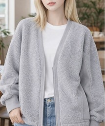 《SWITCH by ARCH》Boa Fleece × Knit Zip Cardigan