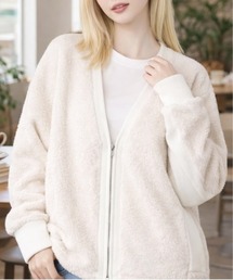 《SWITCH by ARCH》Boa Fleece × Knit Zip Cardigan