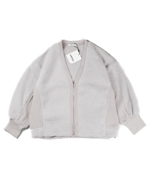 SWITCH BY ARCH(スイッチバイアーチ)の「《SWITCH by ARCH》Boa Fleece × Knit Zip Cardigan(カーディガン/ボレロ・レディース・アイボリー/グレイッシュベージュ・FREE)」の16枚目の写真