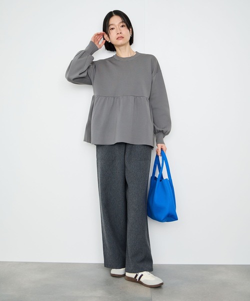 Mac-House(マックハウス)の「Id スホンティッシュヘフラム(Tシャツ/カットソー・レディース・グレー/ネイビー系/ホワイト・FREE)」の22枚目の写真