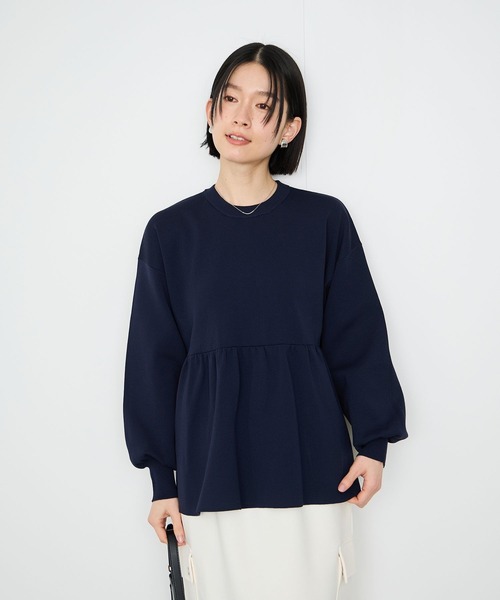 Mac-House(マックハウス)の「Id スホンティッシュヘフラム(Tシャツ/カットソー・レディース・グレー/ネイビー系/ホワイト・FREE)」の14枚目の写真