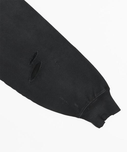 LUCY(ルーシー)の「LUCY/【26年春新作】ショートダメージプルオーバー(スウェット・メンズ・ブラック系その他/オフホワイト・LARGE/MEDIUM)」の8枚目の写真