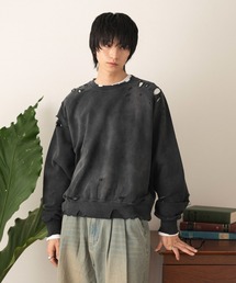 LUCY | LUCY/【26年春新作】ショートダメージプルオーバー(スウェット)