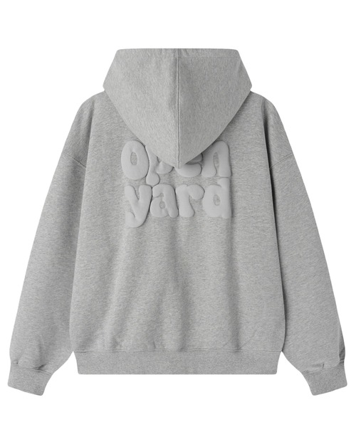 OY（オーワイ）の「『OY/オーワイ』PUFF LOGO HOODIE ZIP UP/パフロゴジップアップパーカー（パーカー・レディース・グレー/ブラック・L/M）」の19枚目の写真