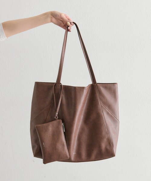 mystic（ミスティック）の「lotiポーチ付きBIGトート（トートバッグ・レディース・ブラウン/ブラック・ONE SIZE）」の12枚目の写真