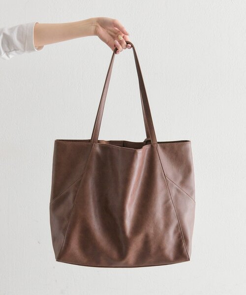 mystic（ミスティック）の「lotiポーチ付きBIGトート（トートバッグ・レディース・ブラウン/ブラック・ONE SIZE）」の14枚目の写真