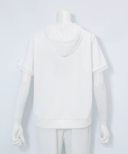 Picone CLUB(ピッコーネクラブ)の「メッシュフードプルオーバー(Tシャツ/カットソー・レディース・ネイビー/イエロー/ベージュ/ホワイト・13号/11号/9号)」の17枚目の写真