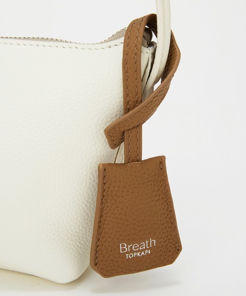 Breath TOPKAPI（ブレストプカピ）の「【Breath TOPKAPI】DUAL デュアル シュリンクレザー バイカラー ミニ ショルダーバッグ チャーム付き（ショルダーバッグ・レディース・グレイッシュベージュ/ピンク/ブラック/ホワイト/グレイッシュブルー・FREE）」の22枚目の写真