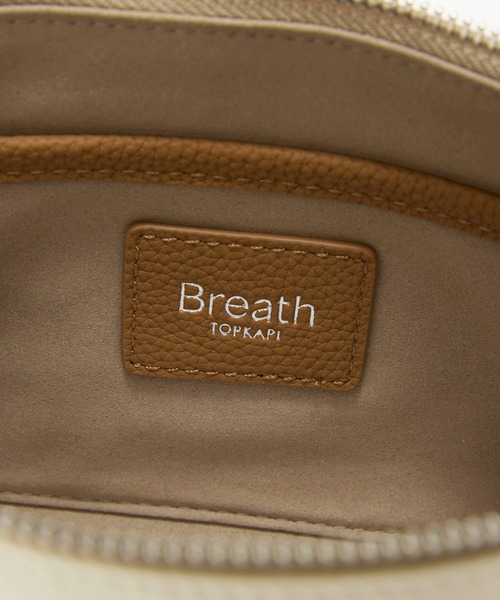 Breath TOPKAPI（ブレストプカピ）の「【Breath TOPKAPI】DUAL デュアル シュリンクレザー バイカラー ミニ ショルダーバッグ チャーム付き（ショルダーバッグ・レディース・グレイッシュベージュ/ピンク/ブラック/ホワイト/グレイッシュブルー・FREE）」の17枚目の写真