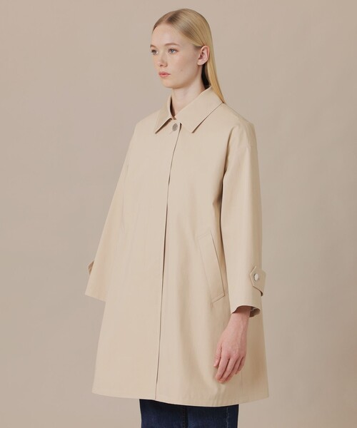 MACKINTOSH LONDON（マッキントッシュ ロンドン）の「【ROSLEY/ロズリー】ウエザーコットンステンカラーコート（トレンチコート・レディース・ベージュ/ブラック・38）」の8枚目の写真