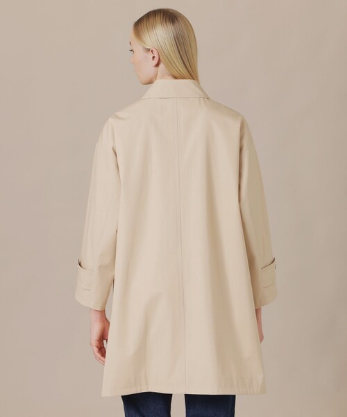 MACKINTOSH LONDON（マッキントッシュ ロンドン）の「【ROSLEY/ロズリー】ウエザーコットンステンカラーコート（トレンチコート・レディース・ベージュ/ブラック・38）」の9枚目の写真