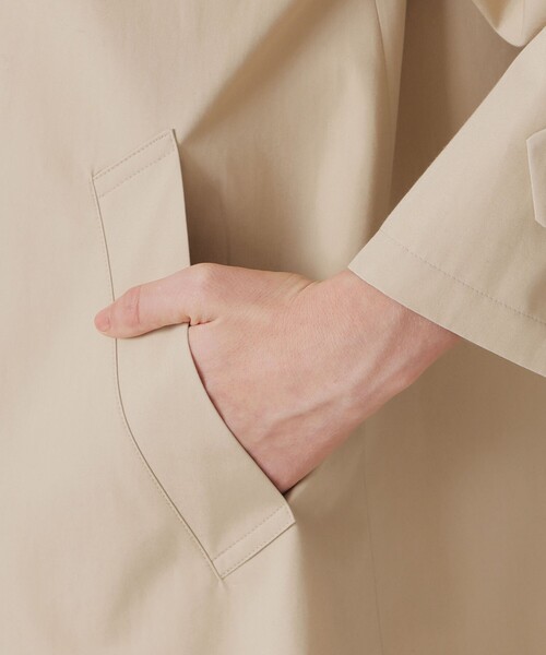 MACKINTOSH LONDON（マッキントッシュ ロンドン）の「【ROSLEY/ロズリー】ウエザーコットンステンカラーコート（トレンチコート・レディース・ベージュ/ブラック・38）」の10枚目の写真