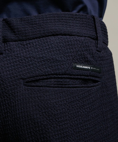 HIDEAWAYS NICOLE(ハイダウェイニコル)の「【HIDEAWAYS BLACK】シアージャガードニット イージースラックス(スラックス・メンズ・ブラック/ネイビー/ライトグレー・SMALL/MEDIUM/LARGE/X-LARGE)」の9枚目の写真
