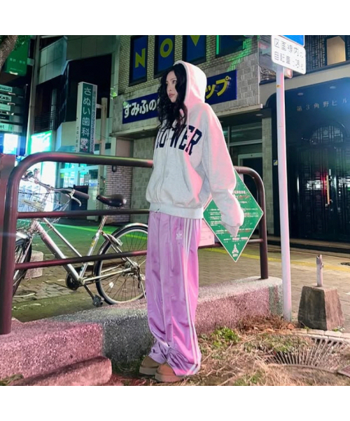 HAVISM(ヘビズム)の「FLOWER ZIP UP HOOD(MELANGE WHITE)(パーカー・レディース・その他・ONE SIZE)」の4枚目の写真