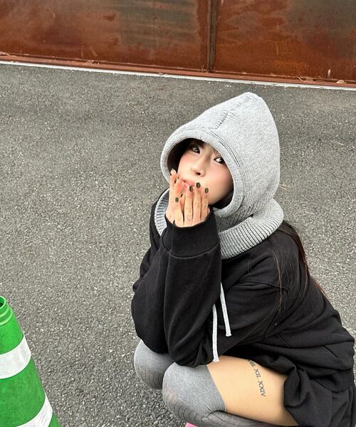 HAVISM(ヘビズム)の「FLOWER ZIP UP HOOD(MELANGE WHITE)(パーカー・レディース・その他・ONE SIZE)」の8枚目の写真