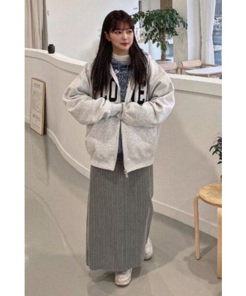 HAVISM(ヘビズム)の「FLOWER ZIP UP HOOD(MELANGE WHITE)(パーカー・レディース・その他・ONE SIZE)」の10枚目の写真