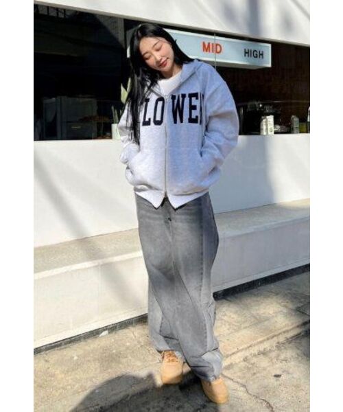 HAVISM(ヘビズム)の「FLOWER ZIP UP HOOD(MELANGE WHITE)(パーカー・レディース・その他・ONE SIZE)」の11枚目の写真
