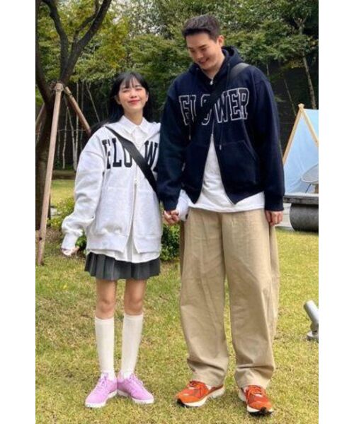 HAVISM(ヘビズム)の「FLOWER ZIP UP HOOD(MELANGE WHITE)(パーカー・レディース・その他・ONE SIZE)」の18枚目の写真