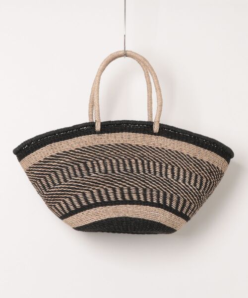 The Bagmati(ザバグマティ)の「【The Bagmati/ザバグマティ】舟形 かごバッグ(かごバッグ・レディース・ベージュ×ブラック/ベージュ・FREE)」の19枚目の写真