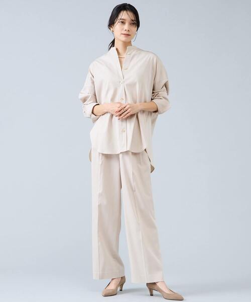 Liesse(リエス)の「ワイドストレートパンツ(その他パンツ・レディース・ライトベージュ/カーキ・2/3)」の4枚目の写真